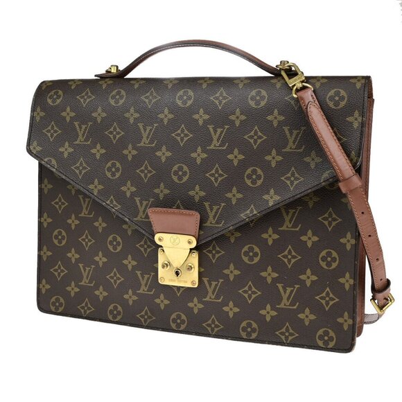 LOUIS VUITTON Porte Documents Bandouliere 2Way Hand Bag Monogram - Picture 1 of 15